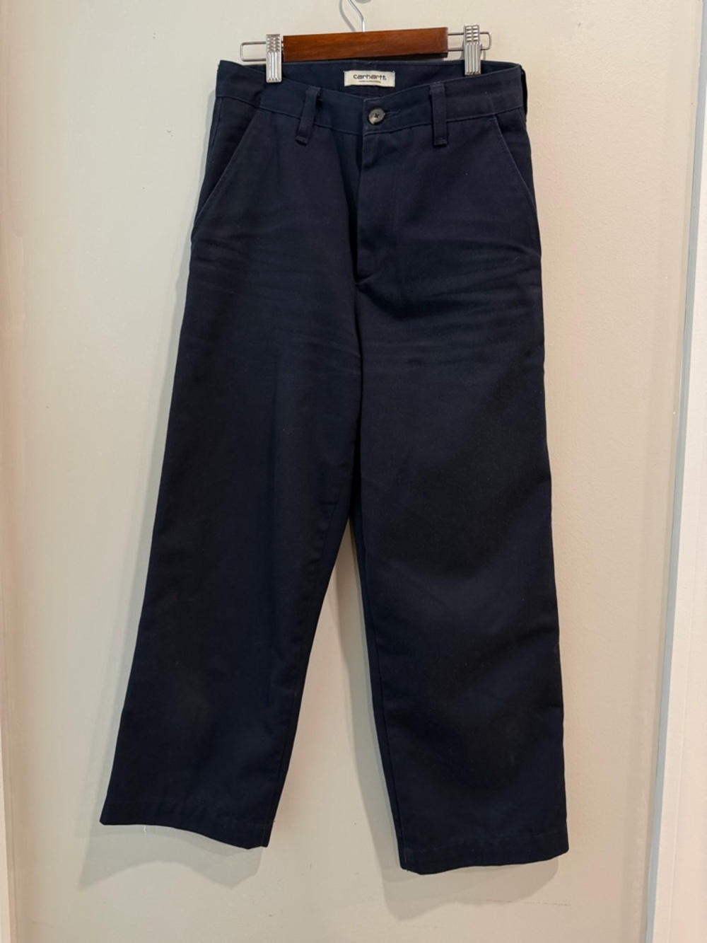Carhartt WIP navy Packard Highwater pants